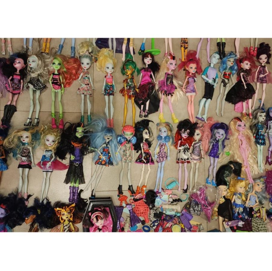 Massive Lot of 100+ Monster High Dolls & Accessories – All for One Price!