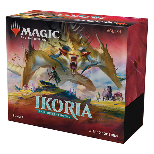 Magic: The Gathering Ikoria: Lair of Behemoths Bundle | 10 Booster Packs (150 Cards) | Foil Lands | Accessories
