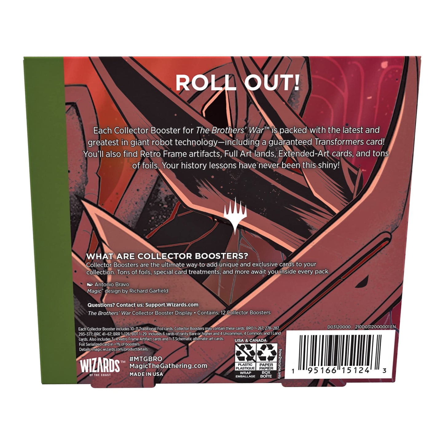 Magic: The Gathering The Brothers War Collector Booster Box | 12 Packs (180 Magic Cards)