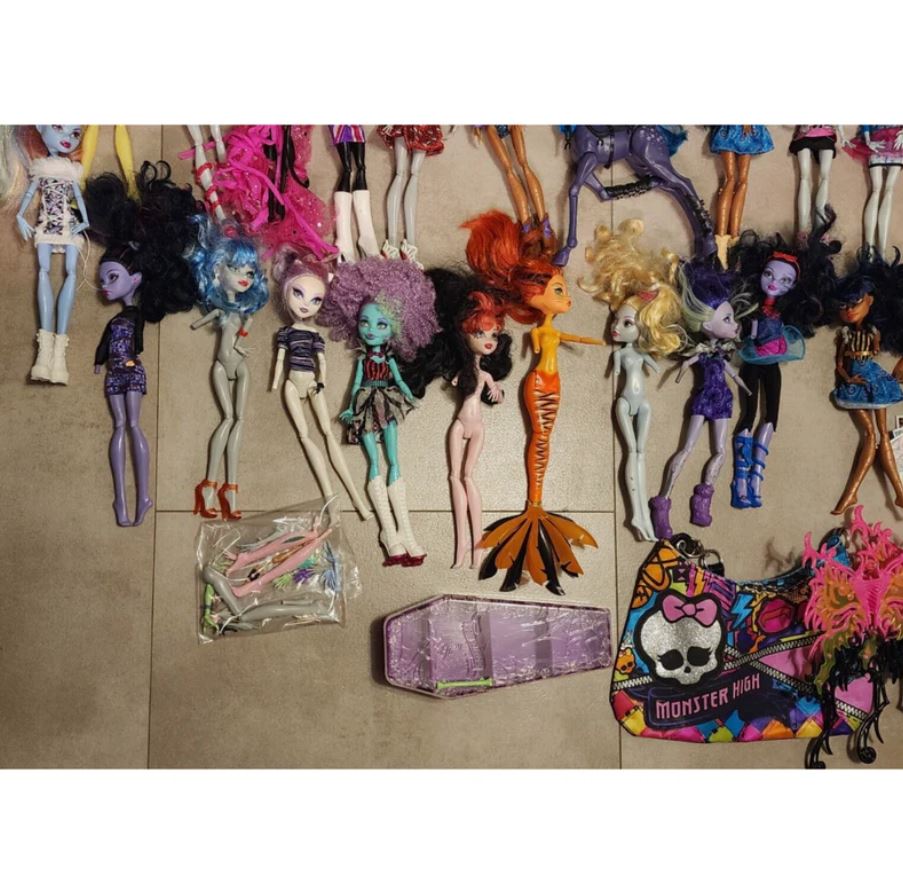 Massive Lot of 100+ Monster High Dolls & Accessories – All for One Price!