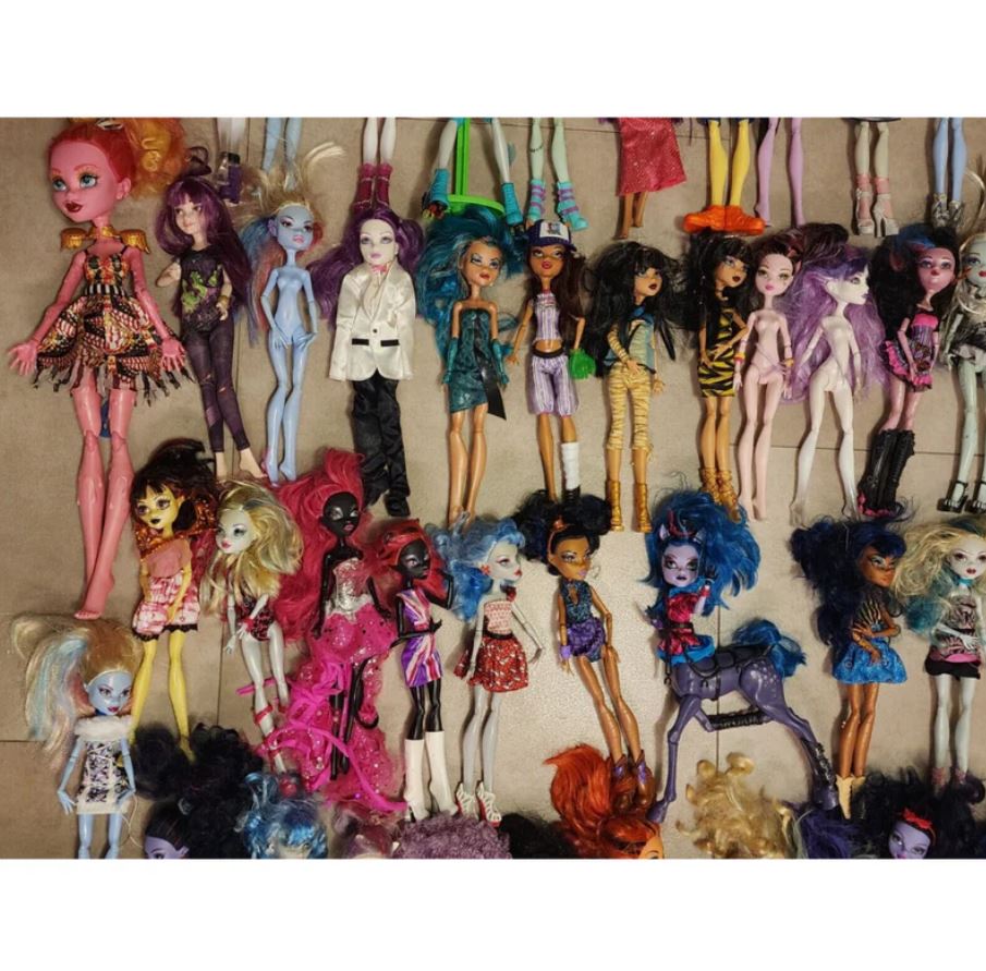 Massive Lot of 100+ Monster High Dolls & Accessories – All for One Price!