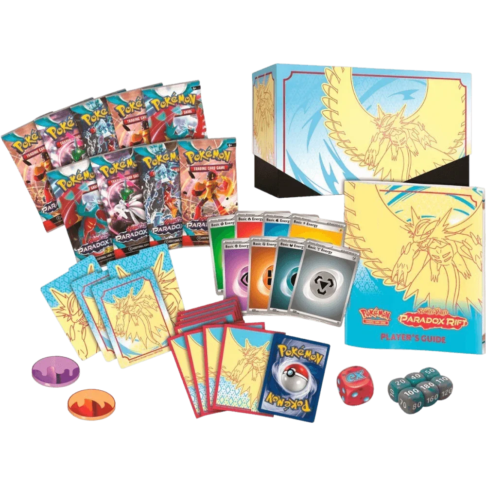 Pokemon TCG - Scarlet & Violet - Paradox Rift - Elite Trainer Box (Roaring Moon)
